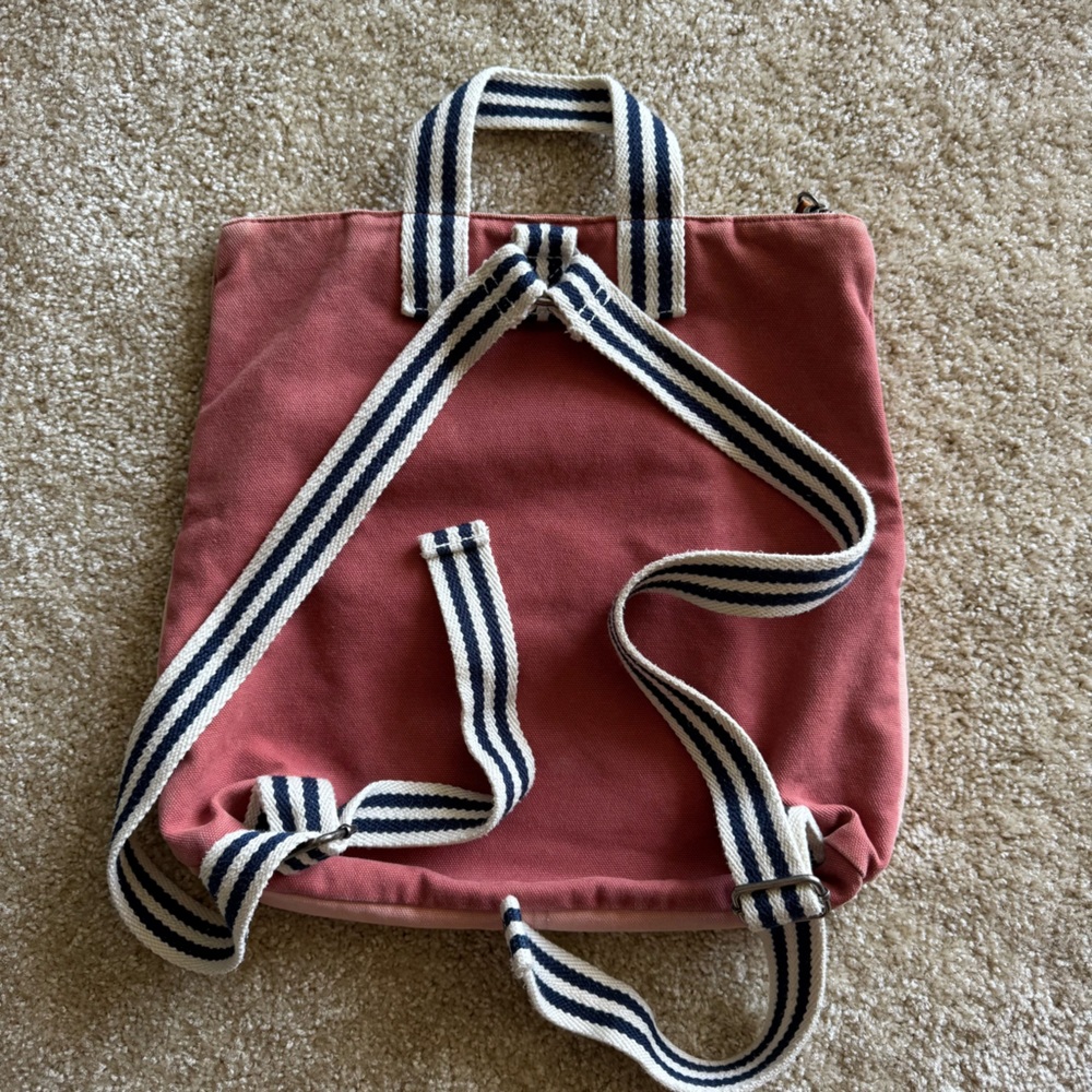 Two-Tone Pink Backpack - Picture 2 of 4